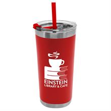 18 oz. Stainless Steel Insulated Straw Tumbler
